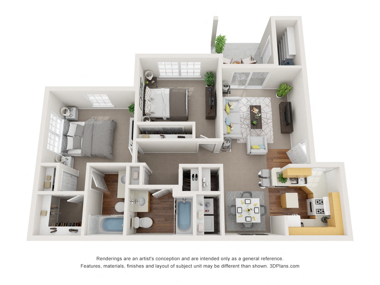 Two Bedroom/ Two Bathroom